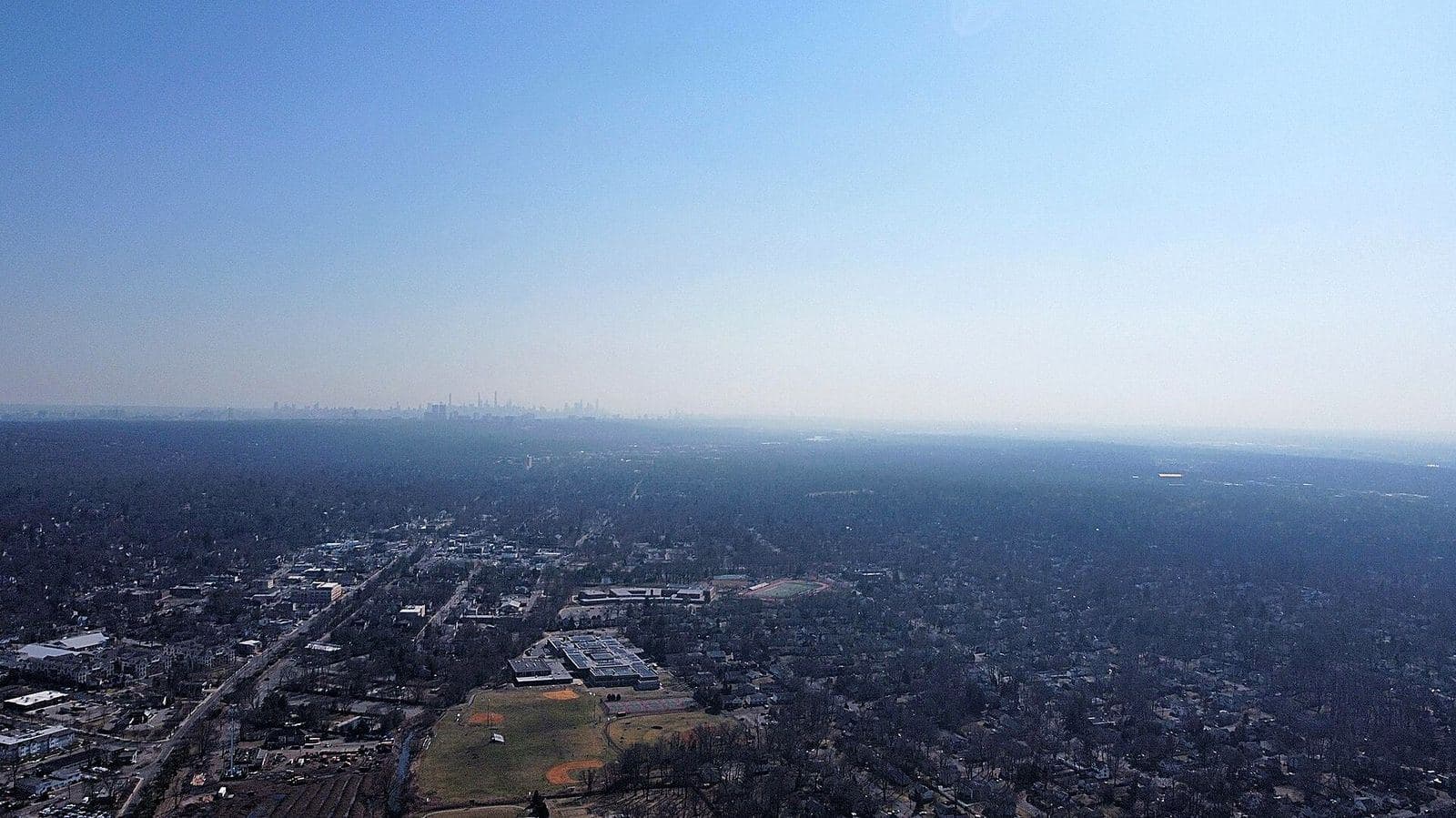 Aerial view of Tenafly, New Jersey